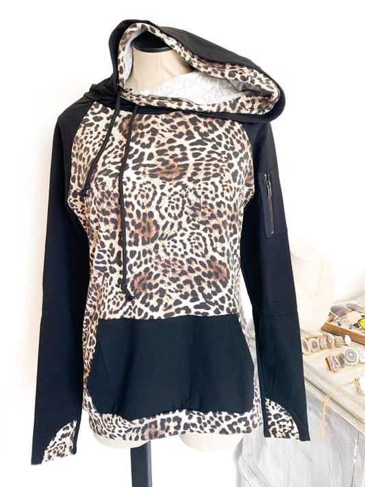 Cheetah Zipper Hoodie